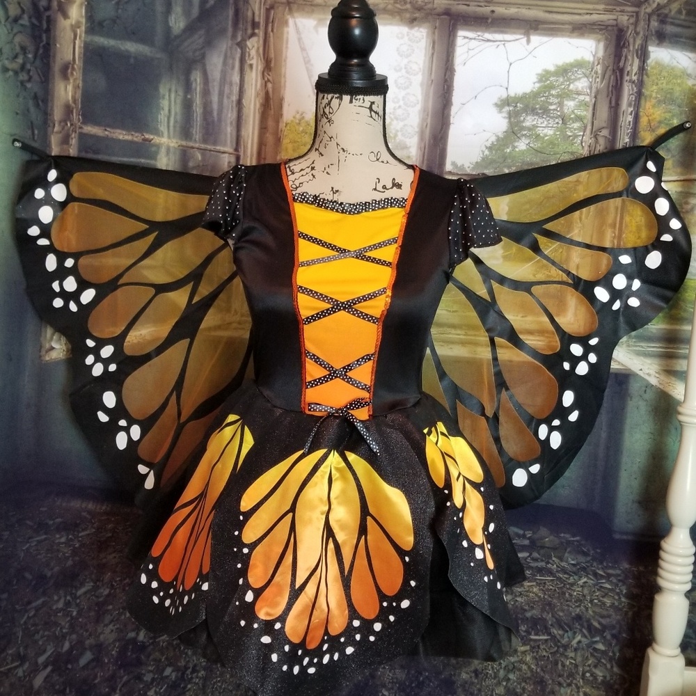 Monarch Butterfly 4pc Cosplay Halloween Costume